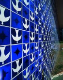 Painel de azulejos, Entrequadras 307/308 Sul, Igrejinha Nossa Senhora de Fátima, 1957. <em>Foto: Ricardo Padue</em>